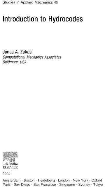 Jonas Zukas - Introduction to Hydrocodes, E-bok