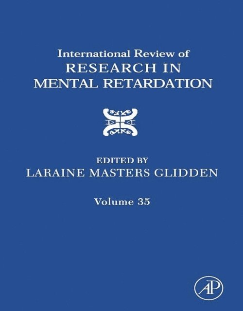International Review of Research in Mental Retardation, E-bok