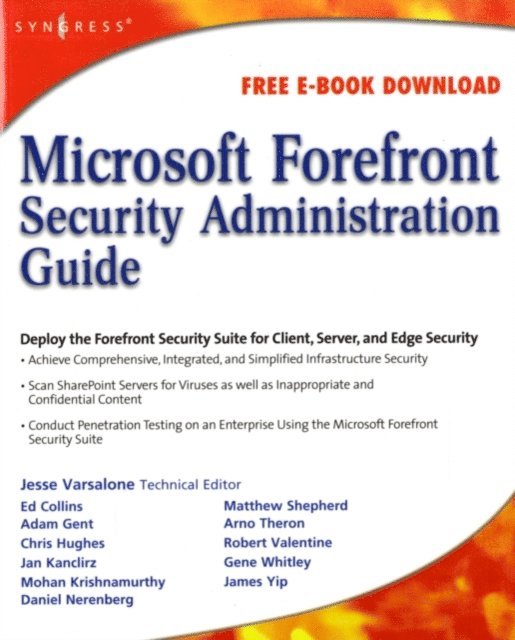Jesse Varsalone - Microsoft Forefront Security Administration Guide, E-bok. Tillgänglighet: Lägg i varukorg