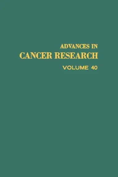 Advances in Cancer Research, E-bok