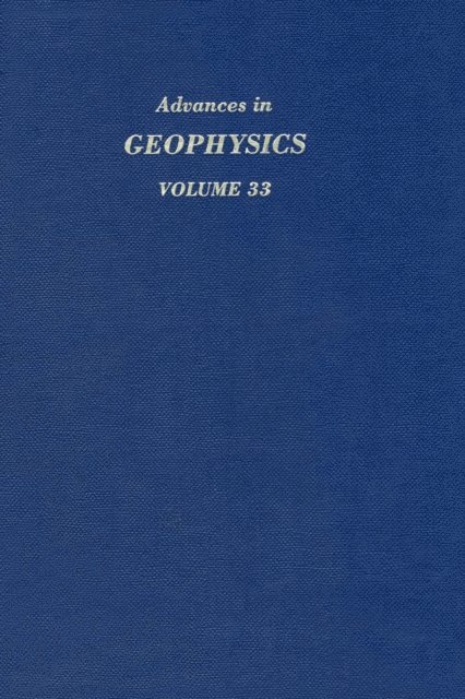 Advances in Geophysics, E-bok