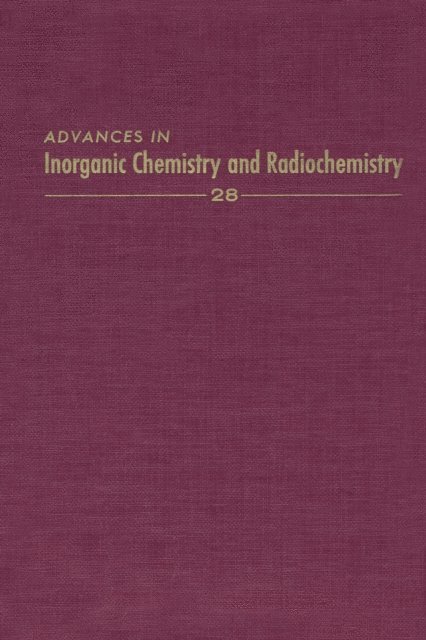 Advances in Inorganic Chemistry, E-bok