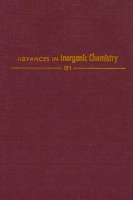 Advances in Inorganic Chemistry, E-bok