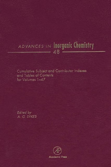 Advances in Inorganic Chemistry, E-bok