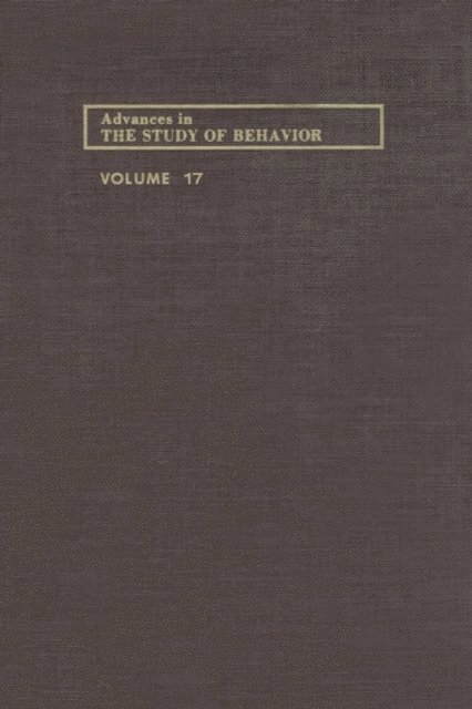 Advances in the Study of Behavior, E-bok