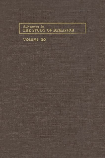 Advances in the Study of Behavior, E-bok