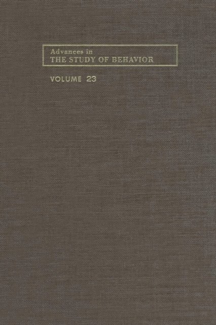 Advances in the Study of Behavior, E-bok