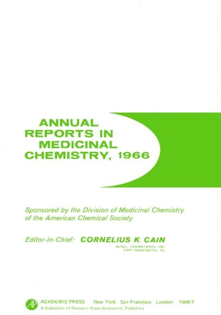Annual Reports in Medicinal Chemistry, E-bok