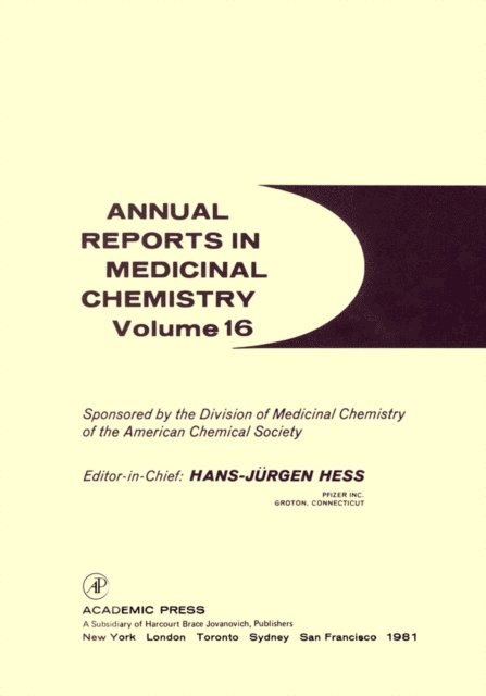 Annual Reports in Medicinal Chemistry, E-bok