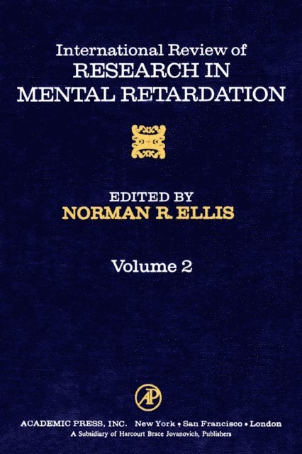 International Review of Research in Mental Retardation, E-bok
