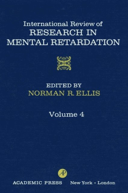 International Review of Research in Mental Retardation, E-bok