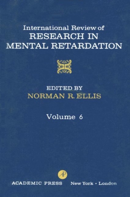 International Review of Research in Mental Retardation, E-bok