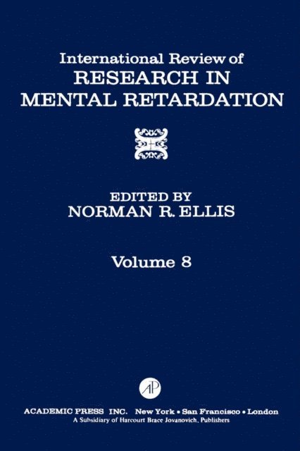 International Review of Research in Mental Retardation, E-bok