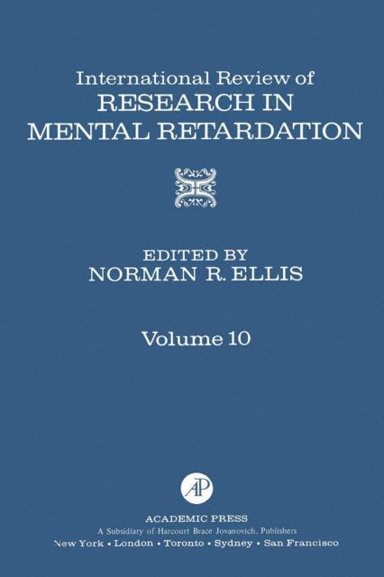 International Review of Research in Mental Retardation, E-bok