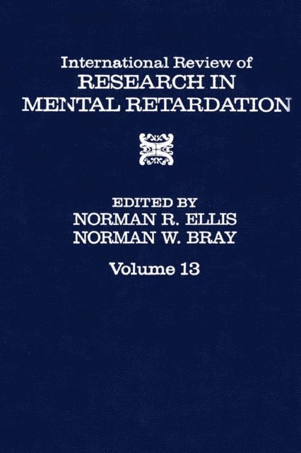 INT'L REV OF RESR IN MNTL RETARDTN V13, E-bok