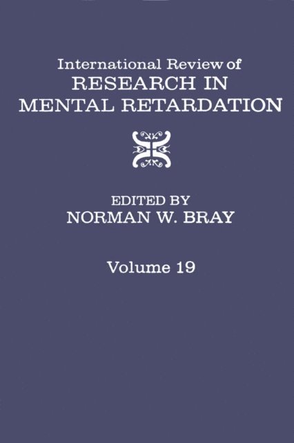 International Review of Research in Mental Retardation, E-bok