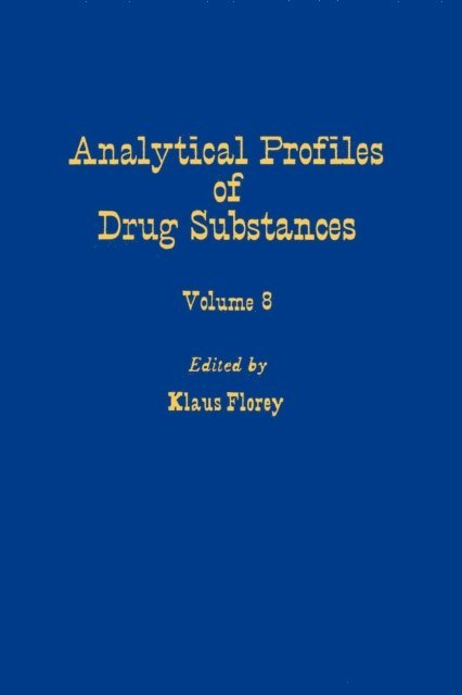 Profiles of Drug Substances, Excipients and Related Methodology, E-bok