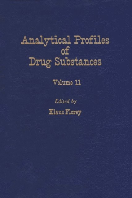 Profiles of Drug Substances, Excipients and Related Methodology, E-bok