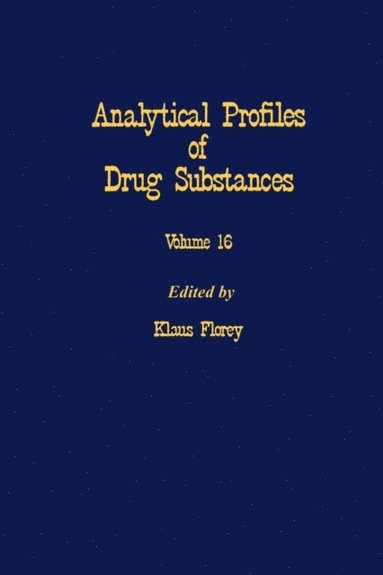 Profiles of Drug Substances, Excipients and Related Methodology, E-bok