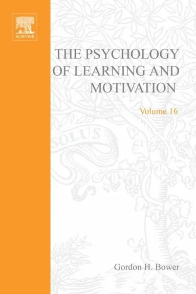 Psychology of Learning and Motivation, E-bok