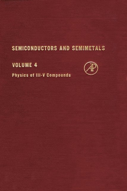 Semiconductors and Semimetals, E-bok