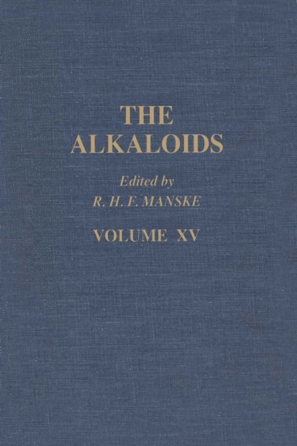 Alkaloids: Chemistry and Physiology, E-bok