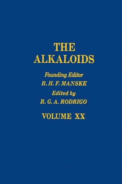 Alkaloids: Chemistry and Physiology, E-bok