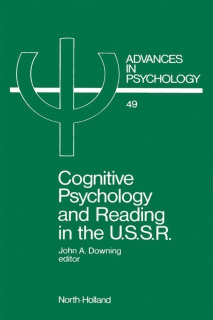 J. Downing - Cognitive Psychology and Reading in the USSR, E-bok