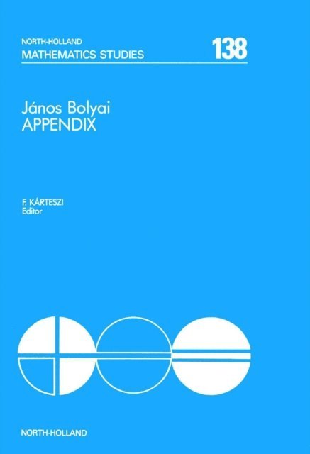 Janos Bolyai Appendix