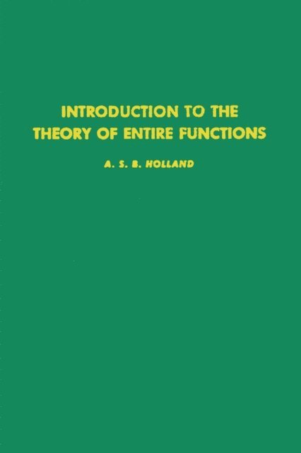 Introduction to the Theory of Entire Functions, E-bok