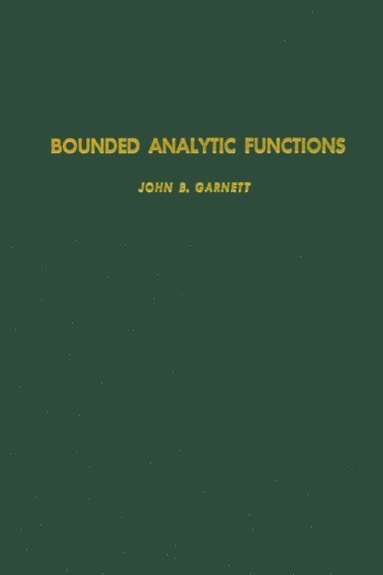 Bounded Analytic Functions, E-bok