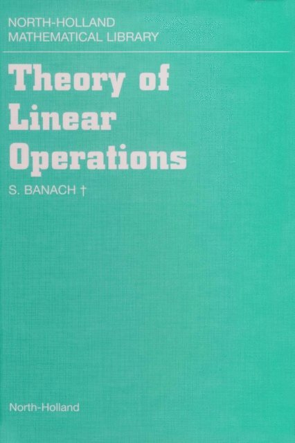 Theory of Linear Operations