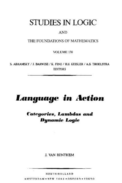 J. van Benthem - Language in Action, E-bok