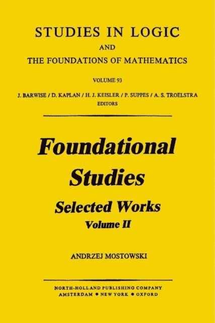 Lev D. Beklemishev - Foundational Studies, E-bok