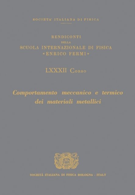 A. Ferro Milone, G. Caglioti - Mechanical and Thermal Behaviour of Metallic Materials, E-bok