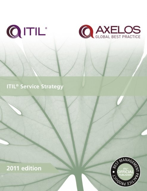 AXELOS - ITIL Service Strategy, E-bok