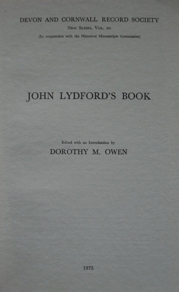 Dorothy M. Owen - John Lydford's Book, Häftad. Tillgänglighet: Tillfälligt slut