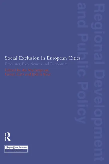 Judith Allen, Goran Cars, Ali Madanipour - Social Exclusion in European Cities, Häftad