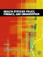 Health Systems Policy, Finance, and Organization