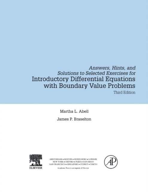 James P. Braselton, Martha L. Abell - Introductory Differential Equations, E-bok
