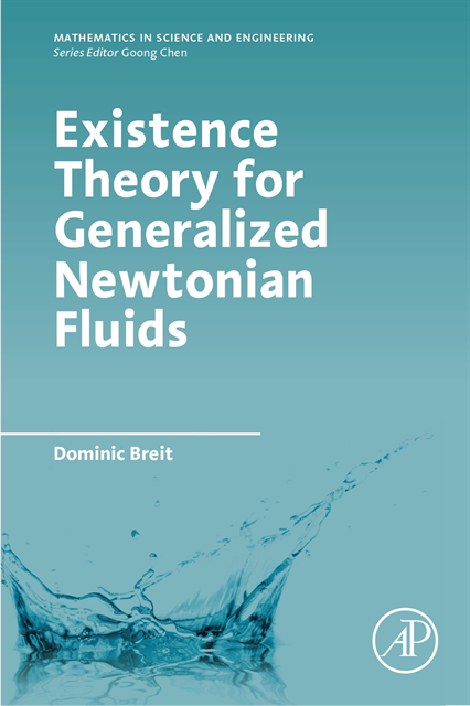 Dominic Breit - Existence Theory for Generalized Newtonian Fluids, E-bok