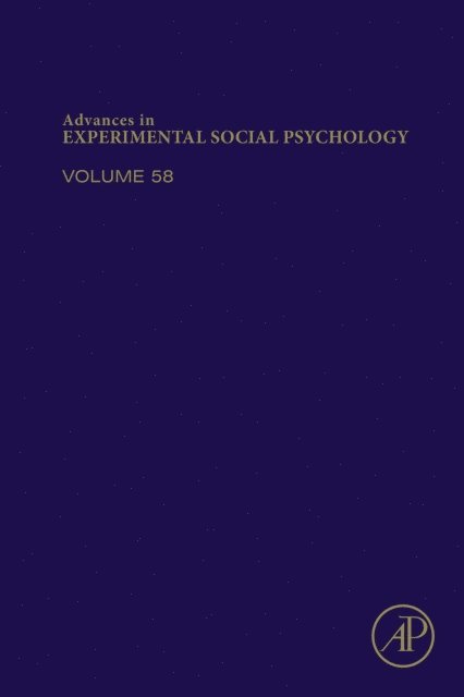 James M. Olson - Advances in Experimental Social Psychology, E-bok