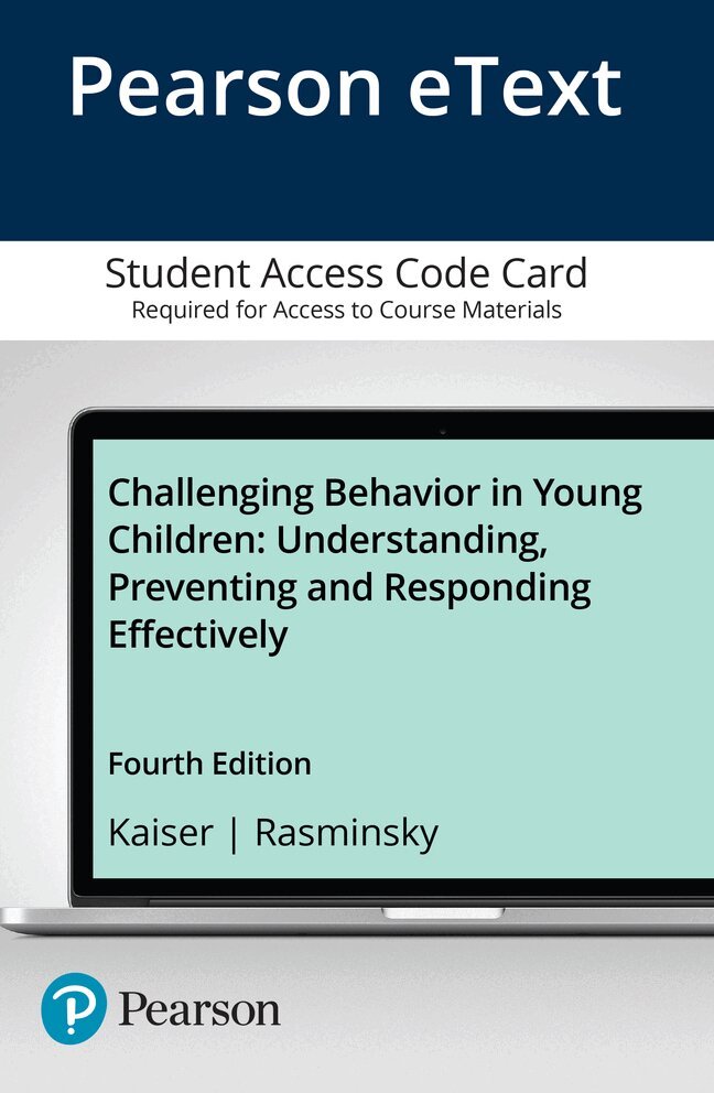 Barbara Kaiser, Judy Rasminsky - Challenging Behavior in Young Children. Tillgänglighet: Tillfälligt slut