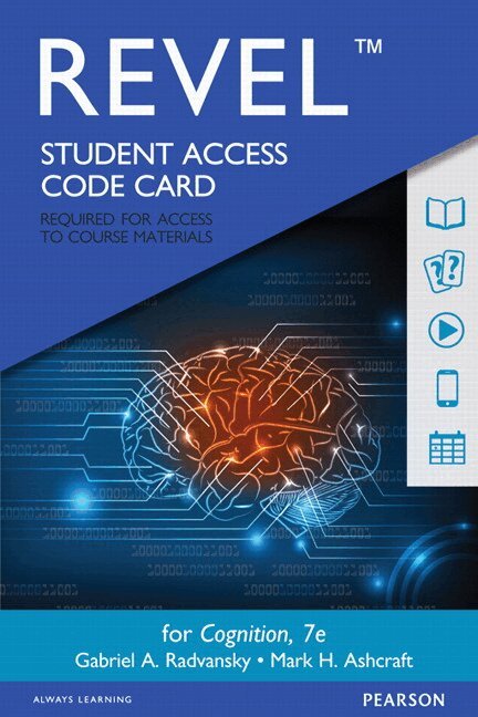 Gabriel Radvansky, Mark Ashcraft - Revel Access Code for Cognition, Övrigt