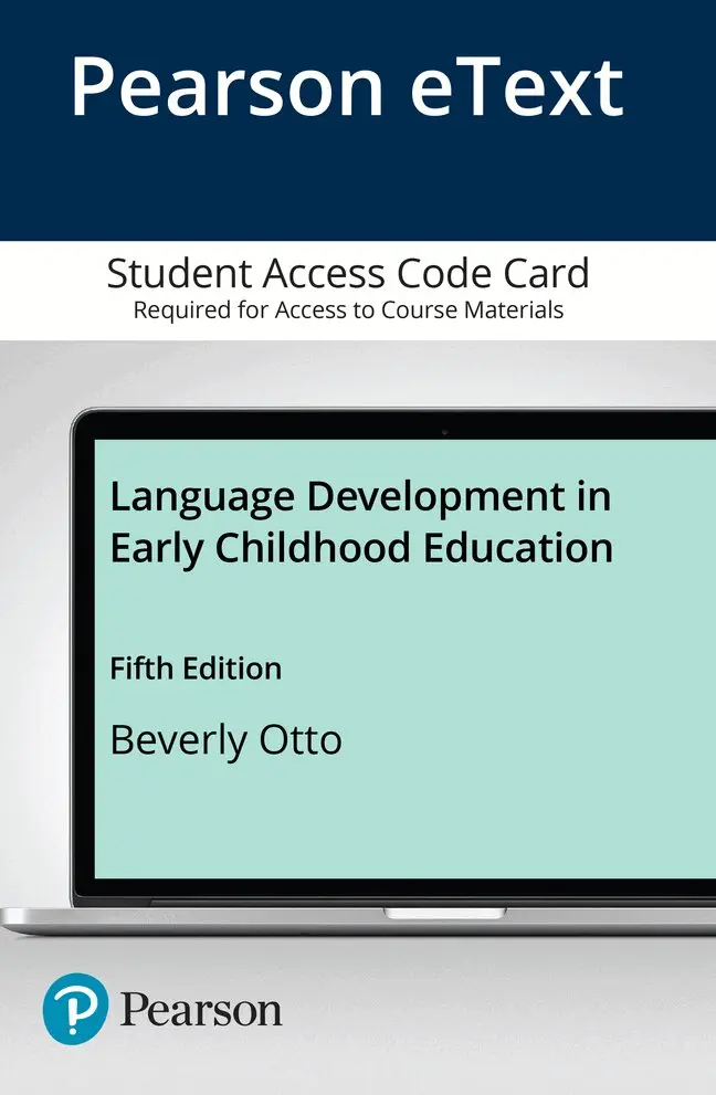 Beverly Otto - Language Development in Early Childhood Education -- Enhanced Pearson eText. Tillgänglighet: Tillfälligt slut
