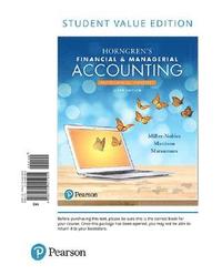 Horngren S Accounting The Financial Chapters Global