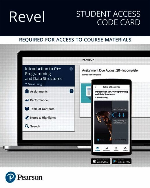 Y. Liang - Revel for Introduction to C++ Programming and Data Structures -- Access Card, Övrigt