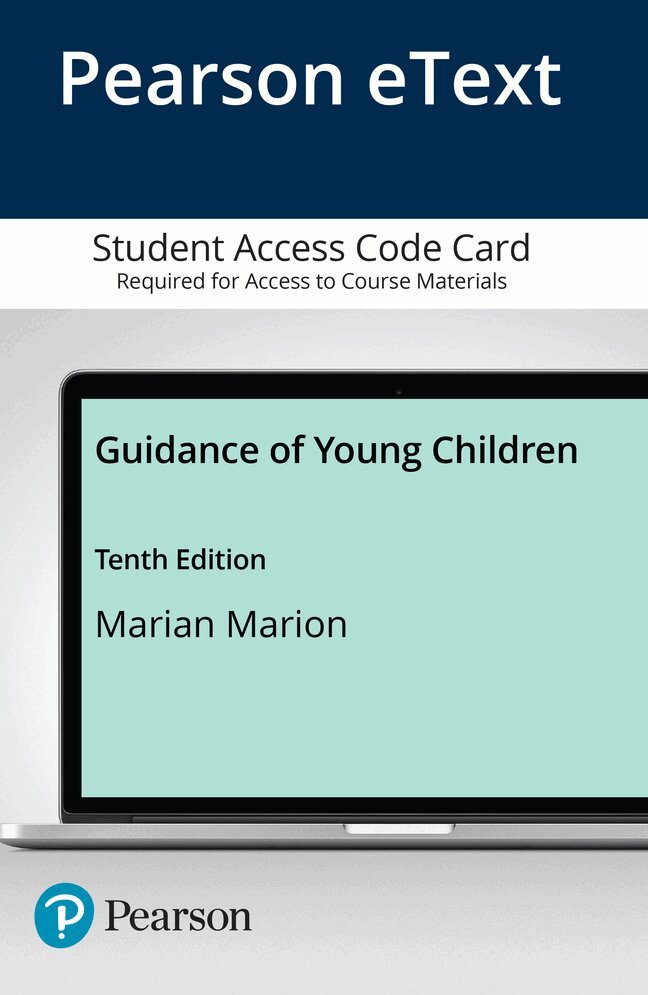 Marian Marion - Guidance of Young Children -- Enhanced Pearson eText. Tillgänglighet: Tillfälligt slut