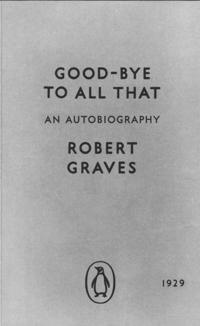Robert Graves, Fran Brearton - Good-bye to All That, E-bok