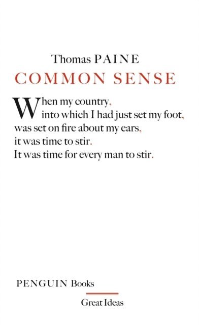 Thomas Paine - Common Sense, E-bok